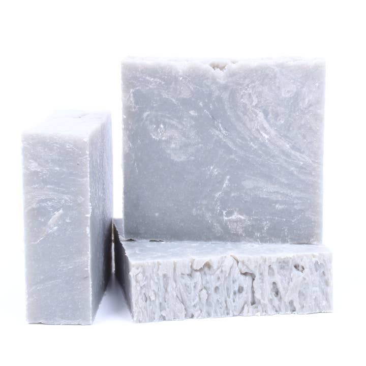 Image of three Granite Mountain Soap bars with a solid white background.