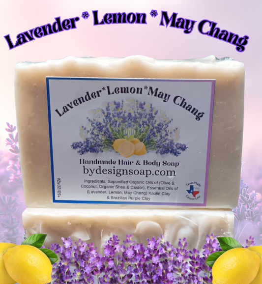 Lavender, Lemon & May Chang  *Handmade Soap (4.5oz)